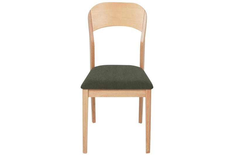 Sett med 2 spisestoler Alvin - Lyst tre, grønn - Møbler - Stoler - Spisestuestoler & kjøkkenstoler
