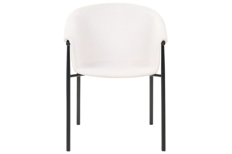 Sett med 2 spisestoler Ames - Beige, svart - Møbler - Stoler - Spisestuestoler & kjøkkenstoler