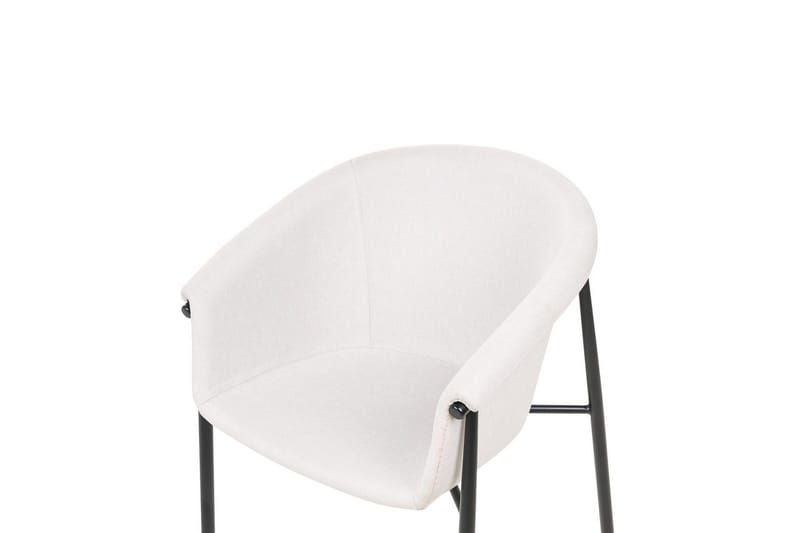 Sett med 2 spisestoler Ames - Beige, svart - Møbler - Stoler - Spisestuestoler & kjøkkenstoler