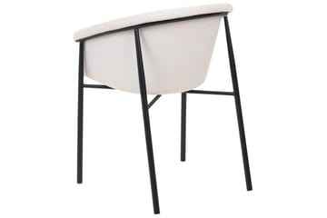 Sett med 2 spisestoler Ames - Beige, svart - Møbler - Stoler - Spisestuestoler & kjøkkenstoler