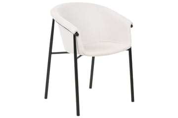 Sett med 2 spisestoler Ames - Beige, svart - Møbler - Stoler - Spisestuestoler & kjøkkenstoler