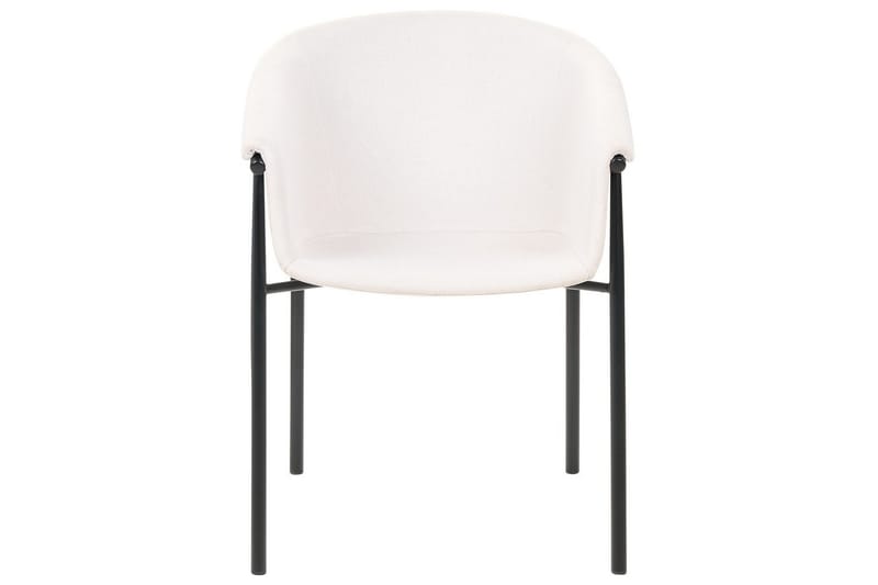 Sett med 2 spisestoler Ames - Beige, svart - Møbler - Stoler - Spisestuestoler & kjøkkenstoler