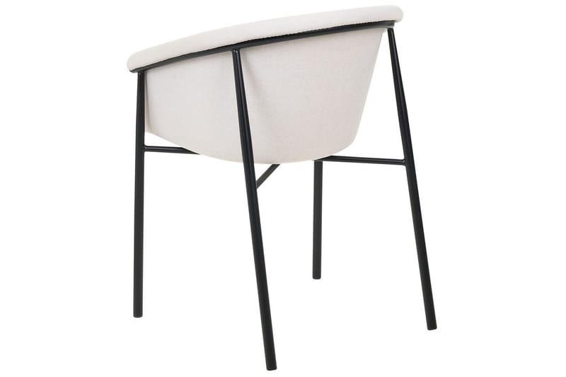 Sett med 2 spisestoler Ames - Beige, svart - Møbler - Stoler - Spisestuestoler & kjøkkenstoler