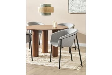 Sett med 2 spisestoler Ames - Grå, svart - Møbler - Stoler - Spisestuestoler & kjøkkenstoler