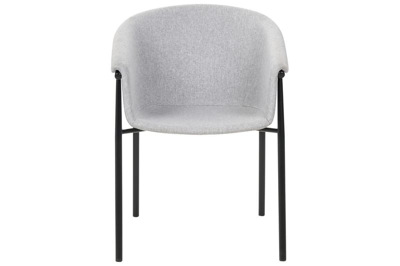 Sett med 2 spisestoler Ames - Grå, svart - Møbler - Stoler - Spisestuestoler & kjøkkenstoler