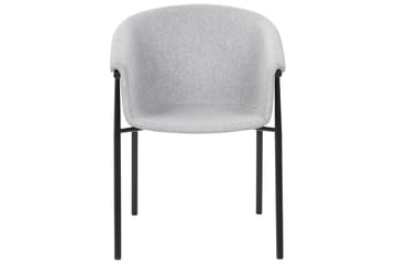 Sett med 2 spisestoler Ames - Grå, svart - Møbler - Stoler - Spisestuestoler & kjøkkenstoler