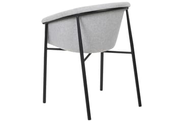 Sett med 2 spisestoler Ames - Grå, svart - Møbler - Stoler - Spisestuestoler & kjøkkenstoler