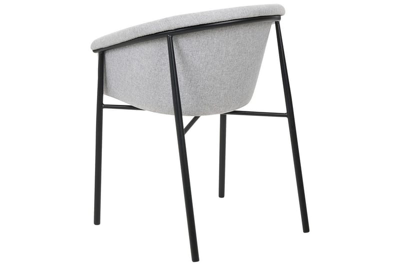 Sett med 2 spisestoler Ames - Grå, svart - Møbler - Stoler - Spisestuestoler & kjøkkenstoler