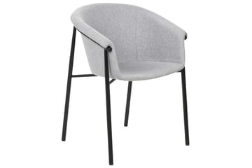 Sett med 2 spisestoler Ames - Grå, svart - Møbler - Stoler - Spisestuestoler & kjøkkenstoler