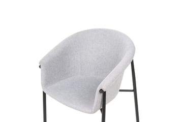 Sett med 2 spisestoler Ames - Grå, svart - Møbler - Stoler - Spisestuestoler & kjøkkenstoler