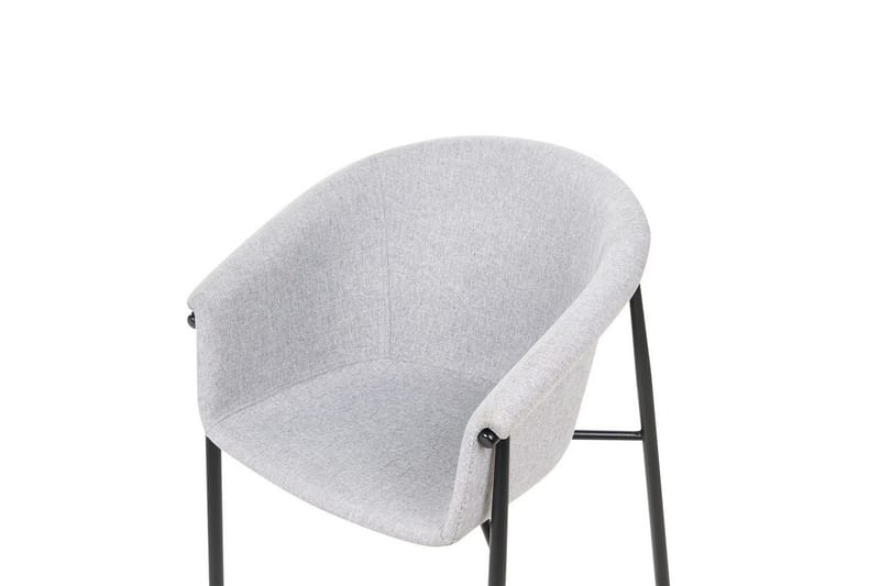 Sett med 2 spisestoler Ames - Grå, svart - Møbler - Stoler - Spisestuestoler & kjøkkenstoler