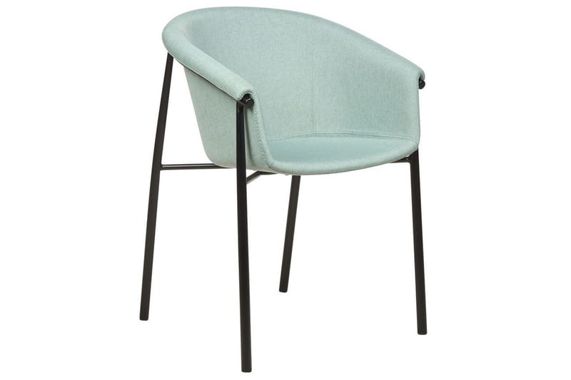 Sett med 2 spisestoler Ames - Grønn, Svart - Møbler - Stoler - Spisestuestoler & kjøkkenstoler
