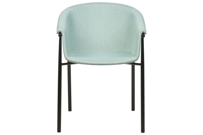 Sett med 2 spisestoler Ames - Grønn, Svart - Møbler - Stoler - Spisestuestoler & kjøkkenstoler
