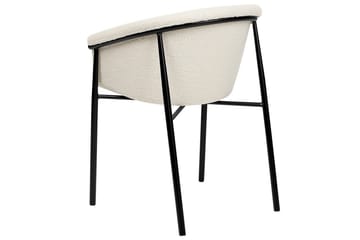 Sett med 2 spisestoler Ames - Hvit, Svart - Møbler - Stoler - Spisestuestoler & kjøkkenstoler