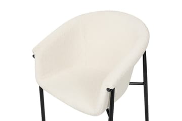 Sett med 2 spisestoler Ames - Hvit, Svart - Møbler - Stoler - Spisestuestoler & kjøkkenstoler