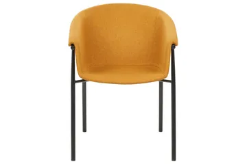 Sett med 2 spisestoler Ames - Oransje, svart - Møbler - Stoler - Spisestuestoler & kjøkkenstoler