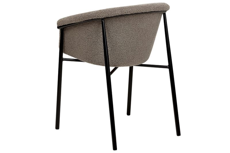 Sett med 2 spisestoler Ames - Taupe, svart - Møbler - Stoler - Spisestuestoler & kjøkkenstoler