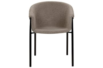 Sett med 2 spisestoler Ames - Taupe, svart - Møbler - Stoler - Spisestuestoler & kjøkkenstoler