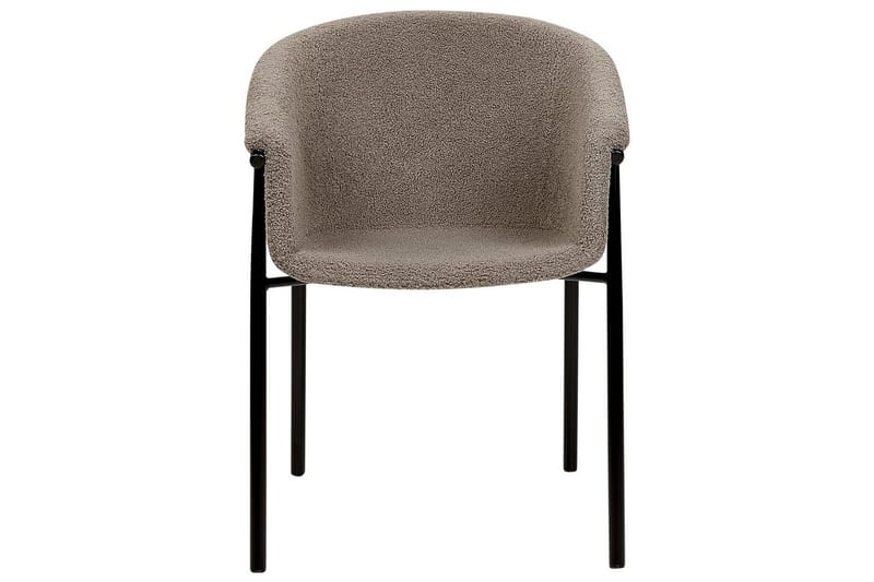 Sett med 2 spisestoler Ames - Taupe, svart - Møbler - Stoler - Spisestuestoler & kjøkkenstoler