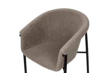 Sett med 2 spisestoler Ames - Taupe, svart - Møbler - Stoler - Spisestuestoler & kjøkkenstoler