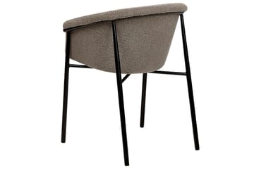 Sett med 2 spisestoler Ames - Taupe, svart - Møbler - Stoler - Spisestuestoler & kjøkkenstoler