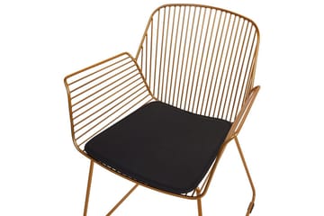 Sett med 2 spisestoler Appleton - Gull, svart - Møbler - Stoler - Spisestuestoler & kjøkkenstoler