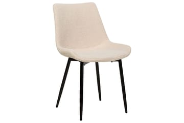 Sett med 2 spisestoler Avilla - Beige, svart - Møbler - Stoler - Spisestuestoler & kjøkkenstoler