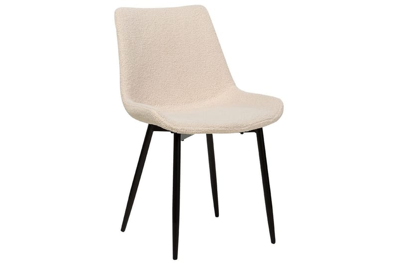 Sett med 2 spisestoler Avilla - Beige, svart - Møbler - Stoler - Spisestuestoler & kjøkkenstoler