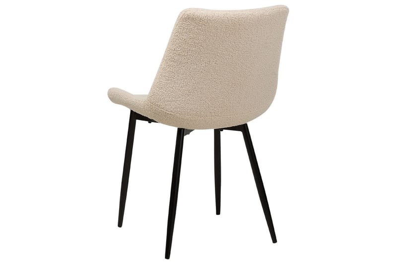 Sett med 2 spisestoler Avilla - Beige, svart - Møbler - Stoler - Spisestuestoler & kjøkkenstoler