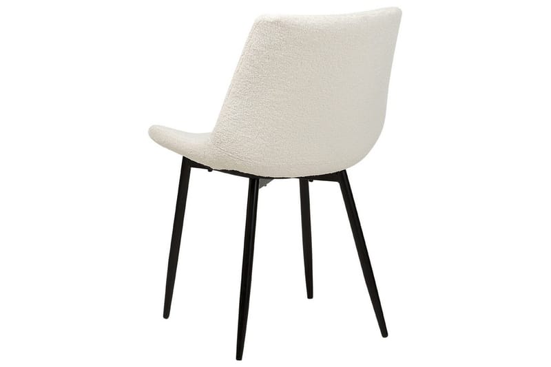 Sett med 2 spisestoler Avilla - Hvit, Svart - Møbler - Stoler - Spisestuestoler & kjøkkenstoler