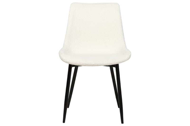 Sett med 2 spisestoler Avilla - Hvit, Svart - Møbler - Stoler - Spisestuestoler & kjøkkenstoler