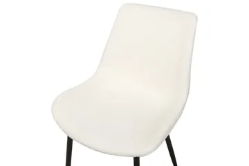 Sett med 2 spisestoler Avilla - Hvit, Svart - Møbler - Stoler - Spisestuestoler & kjøkkenstoler