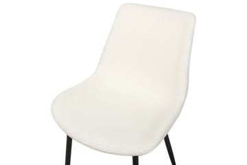 Sett med 2 spisestoler Avilla - Hvit, Svart - Møbler - Stoler - Spisestuestoler & kjøkkenstoler