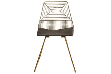 Sett med 2 spisestoler Beatty - Gull, svart - Møbler - Stoler - Spisestuestoler & kjøkkenstoler