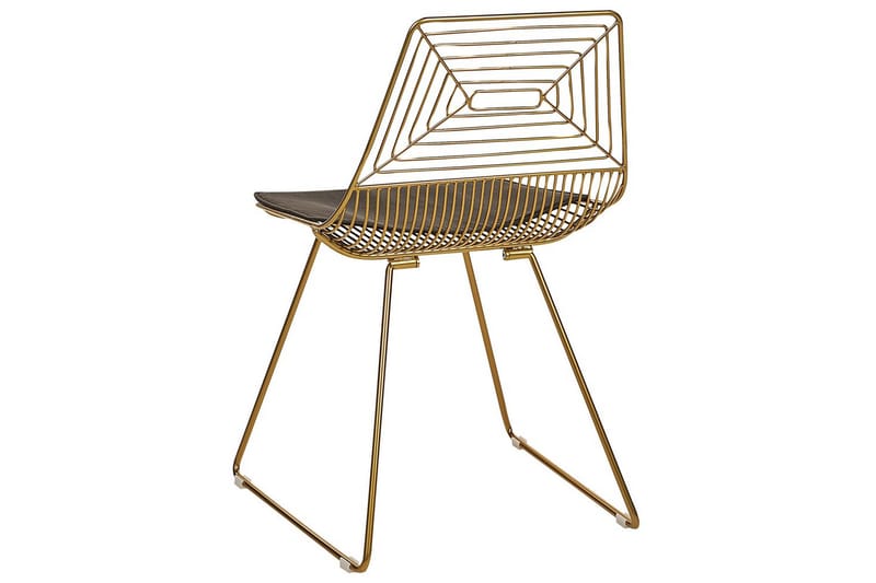 Sett med 2 spisestoler Beatty - Gull, svart - Møbler - Stoler - Spisestuestoler & kjøkkenstoler