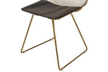 Sett med 2 spisestoler Beatty - Gull, svart - Møbler - Stoler - Spisestuestoler & kjøkkenstoler