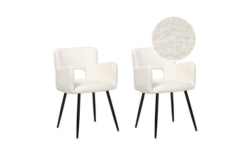 Sett med 2 spisestoler Bouclé Sanilac