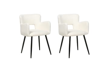 Sett med 2 spisestoler Bouclé Sanilac - Møbler - Stoler - Spisestuestoler & kjøkkenstoler