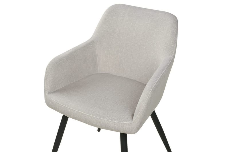 Sett med 2 spisestoler Casmalia - Beige, svart - Møbler - Stoler - Spisestuestoler & kjøkkenstoler