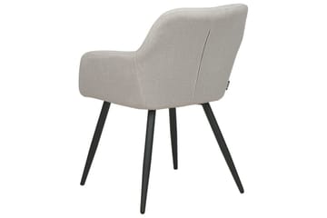 Sett med 2 spisestoler Casmalia - Beige, svart - Møbler - Stoler - Spisestuestoler & kjøkkenstoler