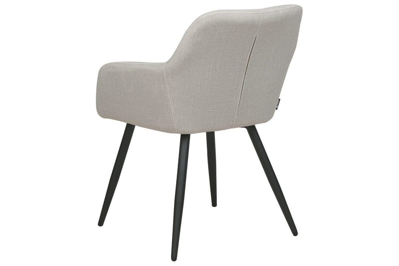 Sett med 2 spisestoler Casmalia - Beige, svart - Møbler - Stoler - Spisestuestoler & kjøkkenstoler