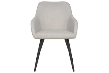 Sett med 2 spisestoler Casmalia - Beige, svart - Møbler - Stoler - Spisestuestoler & kjøkkenstoler