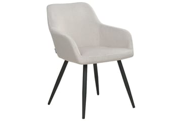 Sett med 2 spisestoler Casmalia - Beige, svart - Møbler - Stoler - Spisestuestoler & kjøkkenstoler