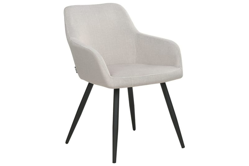 Sett med 2 spisestoler Casmalia - Beige, svart - Møbler - Stoler - Spisestuestoler & kjøkkenstoler