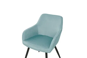 Sett med 2 spisestoler Casmalia - Blå, Svart - Møbler - Stoler - Spisestuestoler & kjøkkenstoler