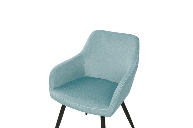 Sett med 2 spisestoler Casmalia - Blå, Svart - Møbler - Stoler - Spisestuestoler & kjøkkenstoler