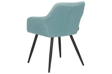 Sett med 2 spisestoler Casmalia - Blå, Svart - Møbler - Stoler - Spisestuestoler & kjøkkenstoler