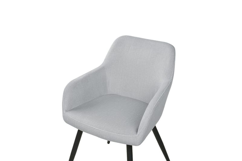 Sett med 2 spisestoler Casmalia - Grå, svart - Møbler - Stoler - Spisestuestoler & kjøkkenstoler