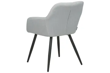 Sett med 2 spisestoler Casmalia - Grå, svart - Møbler - Stoler - Spisestuestoler & kjøkkenstoler