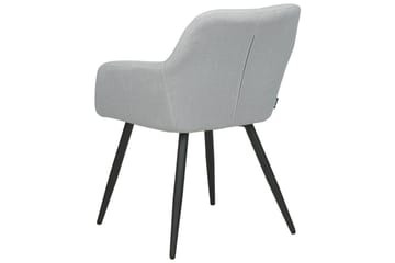 Sett med 2 spisestoler Casmalia - Grå, svart - Møbler - Stoler - Spisestuestoler & kjøkkenstoler